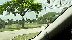 Looks like Kirsten can easily handle getting banged in the car