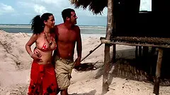 Beach beauties have hot group sex and everyone gets off