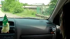 Car cocksucker gives him head in the front seat and wants a facial