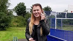 Sexy Misha Cross visits the woods only to get rammed hard there