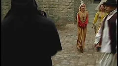 Long haired brunette diva getting throbbed hardcore outdoor