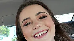 One of the prettiest teens Kylie Quinn is happy to have sex in the car