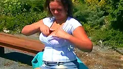 Big titty amateur screaming as she gets hammered outdoor