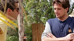 Long-haired blonde spreads legs and gets the much-wanted creampie