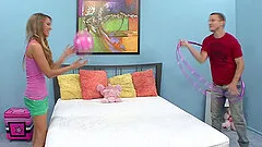 Fascinating blonde shows her booty as she really wants to get pounded!