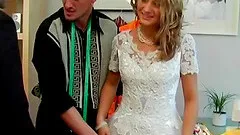 Blonde bride enjoys a hardcore pissing fetish foursome