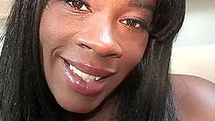 Sweet black milf gives a passionate interracial blowjob