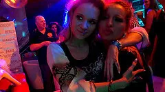 Ravishing blonde has her pussy filled with a big black cock at an orgy