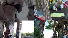 Outdoor multi angle with milf Alyssa Lynn