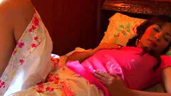 Annita finally stabs her own vaginal depths with the kinky pink toy