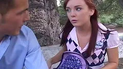 Naughty college teen will do anything for better grades