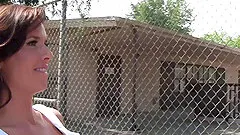 Veronica Avluv eagerly sucks big cock in the car and fucks too