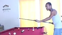 Black dude takes out his big cock to fuck a cute blonde