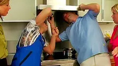 Sex starved milfs being fucked silly in a pissing fetish groupsex action