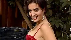 Sassy dame strips,smokes cock and gets banged outdoors