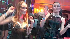 Giddy cowgirls get soaked wet in an enticing shower cam action