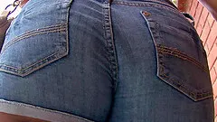 Sexy Santana goes totally naked to ride the cock with her meaty ass