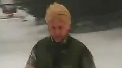 Winter day gay blowjob and butt fucking two hot guys