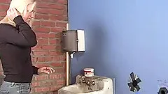 Interracial blowjob scene with salacious blonde Mia Bangg