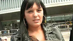 Huge boobs of the curvy girl covered in a hot cumshot