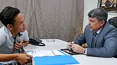 Daddy and Asian Boy Jordan Bareback