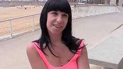 Perky tits girl fucked in her shaved pussy and covered in cum