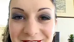 Lipstick blowjob is even hotter when done in close up