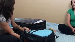 Kinky mature woman loves being in the middle of lesbian threesomes