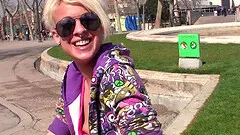 Pierced nose blonde girl in the mood for fat dick fucking