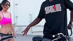 Ten inches of BBC fucking the hot milf in workout shorts