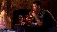 Their romantic outdoor date ends in beautiful sex