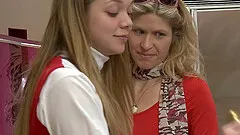 Vibrator tease combined with a steamy muff licking in this lesbians action