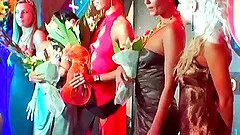 Impressive senoritas doing some cock sucking in the erotic club