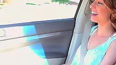 Huge facial after a casting scene makes the girl smile