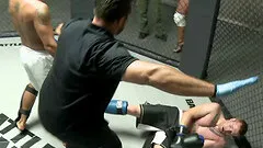 MMA fighter wins the match and gets to fuck a pornstar