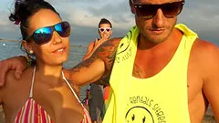 Working hard to pick up a beach babe and bang her hardcore