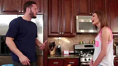 Skinny hottie Shyla Ryder sits on his big dick and rides