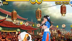 Cosplaying couple spars then strips and fucks like crazy