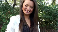 Alicia fucks in public then goes home to finish him off