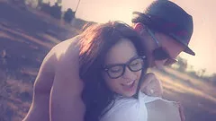 In the woods fucking a hot hipster chick in her tight cunt