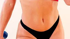 Sexy workout babe is all sweaty and in the mood for anal sex