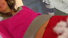 Cute teen sweater girl flashing her small tits at the mall