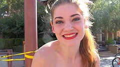 Her name is sexy Misty and she just loves getting nude in the open