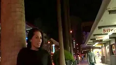 Quick outdoor fuck of a slut leads to hotel room banging