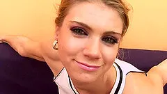 Salacious cowgirl fingering her hairy pussy till orgasm close up