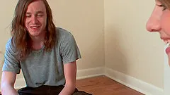 Nerdy guy and a big breasted beauty have amazing sex