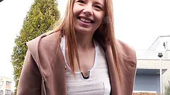 Super cute chick gets in the back of the car for a good fuck