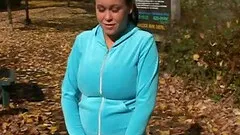 Busty amateur gets cum on her big tits after milking a dong in the car