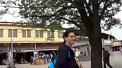 Teen girl fucks with stranger on public