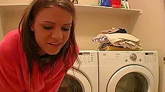 She enjoys in being naked on washing machine